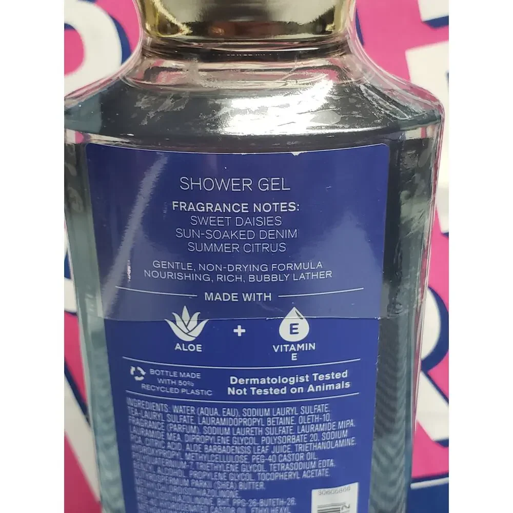 BBW Denim & Daisies Aloe + Vitamin E Shower Gel Body Wash 10oz.